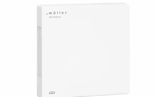 MÜLLER GS 70.00 knx KNX-Luftgüteregler Hygrostat, VOC- und Feinstaubsensor | studioweiß | 80x80 mm