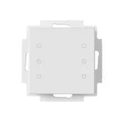 MÜLLER TS 57.00 knx6 KNX Tastsensor 6-fach, Temperaturregler | studioweiß | 55x55 mm