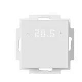 MÜLLER TS 58.00 knx2 KNX Tastsensor 2-fach,  Anzeige, Temperaturregler | studioweiß | 55x55 mm