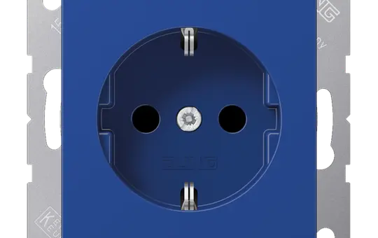 JUNG A1521BFBL EDV-Steckdose A/AS Schraubklemmen | blau