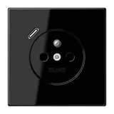 JUNG LS1520F-18CSW internationale Steckdose LS FR/BE, USB-C, 16 A | schwarz