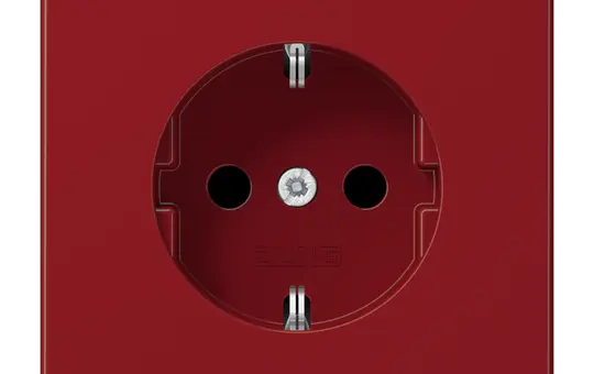 JUNG LS1521BFRT EDV-Steckdose LS Schraubklemmen | rot