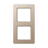 JUNG AF582BFCH Abdeckrahmen A flow 2-fach | champagner