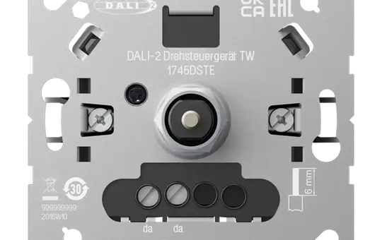 JUNG 1745DSTE DALI-Drehpotenziometer Tunabel White, multimasterfähig