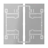 JUNG 402TSAT KNX Tastensatz F40 2-fach, für F40-Module | transparent