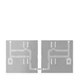 JUNG 4093TSAT KNX Tastensatz F40 3-fach, für Raumcontroller-Module | transparent
