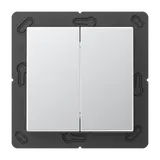 JUNG FOHA595AL Funk-Wandsender FoH Serie A 4-fach | aluminium