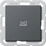 GIRA 283428 Kontrollschalter System 55 Ausschalter, 2-polig, GB | anthrazit