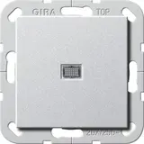 GIRA 283426 Kontrollschalter System 55 Ausschalter, 2-polig, GB | farbe alu