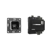 EKEY 203752 Fingerprint-Set xLine Unterputz, ohne Rahmen | schwarz