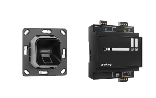 EKEY 203752 Fingerprint-Set xLine Unterputz, ohne Rahmen | schwarz