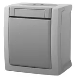 PANASONIC 90591004-DE Aufputzschalter Pacific Wechsel, IP54 | grau