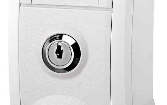 PANASONIC 90591142-DE abschließbare AP-Steckdose Pacific 1-fach, IP54, Schließung Nr. 2 | weiß