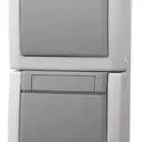 PANASONIC 90591098-DE Kombination Steckdose/Schalter Pacific Wechsel, senkrecht, IP54 | grau