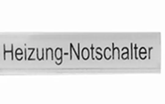 PANASONIC 90591301-DE Beschriftungsset Pacific Heizung-Notschalter