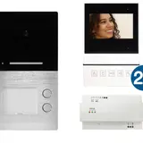 HHG Villa AP Set 2 B AP-Außenstation-Set 2 Familien, mit Monitor Basic