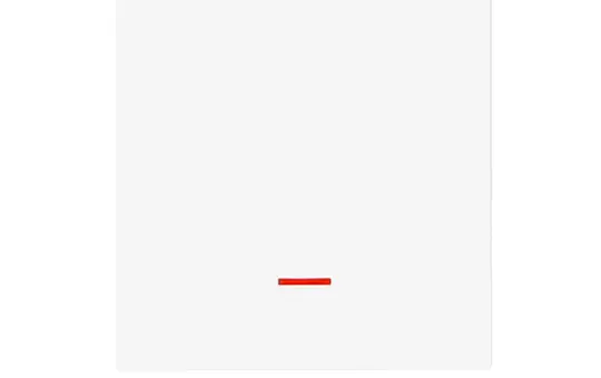 PANASONIC WDTR00021WH-EU1 Wippe Plus 55 1-fach, rote Kalotte | reinweß