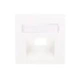 PANASONIC WDTR04201WH-EU1 Netzwerkabdeckung Plus 55 1-fach, Schriftfeld | reinweß