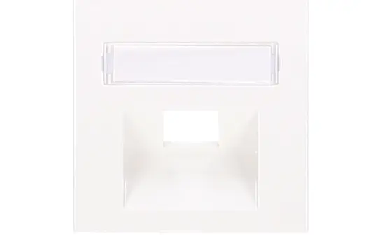 PANASONIC WDTR04201WH-EU1 Netzwerkabdeckung Plus 55 1-fach, Schriftfeld | reinweß