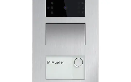BUSCH-JAEGER H81316P1-A-03 Außenstation Mini Welcome IP 1-fach, Video, Aufputz, RFID | aluminium