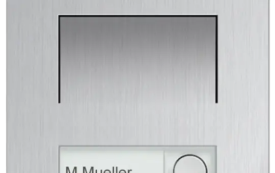 BUSCH-JAEGER H81366P2-A-03 Außenstation Mini Welcome IP 2-fach, Video, Unterputz, RFID | aluminium