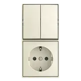 BUSCH-JAEGER 2601/5/20 EAPBJ-522 AP-Kombination Balance SI 1-fach, Serienschaltung, Berührungsschutz | weiß