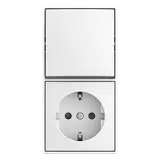 BUSCH-JAEGER 2601/6/20 EAPBJ-524 AP-Kombination Balance SI 1-fach, Aus-/Wechselschaltung, Berührungsschutz | alpinweiß