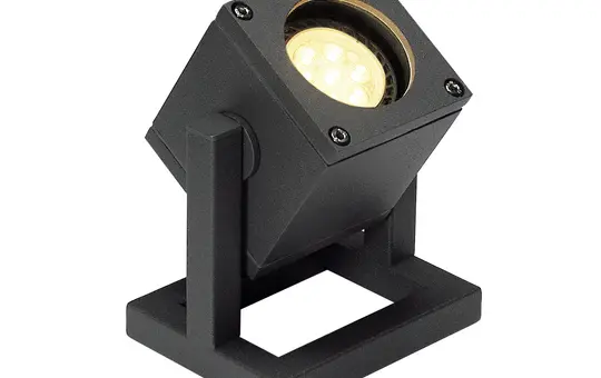 SLV 132835 Outdoor Standleuchte CUBIX 1-fach, QPAR51,IP44,eckig, Energiesparleuchte, 25W | anthrazit