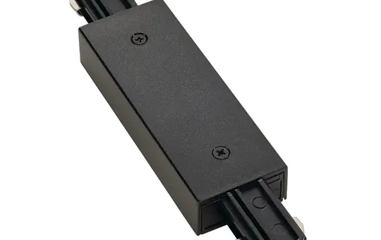 SLV 143100 Längsverbinder für HV-Aufbauschiene 1~ SYSTEM mit Einspeisemöglichkeit | schwarz