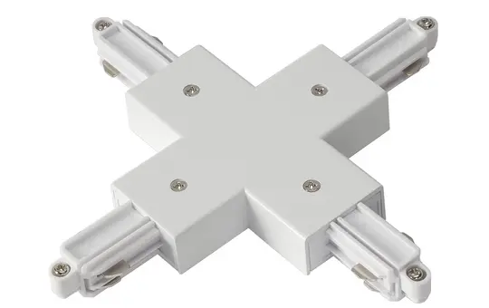 SLV 143161 X-Verbinder für HV-Aufbauschiene 1~ SYSTEM weiß