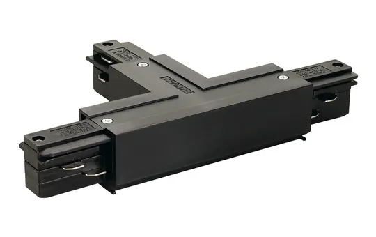 SLV 145640 T-Verbinder EUTRAC mit Einspeisemöglichkeit, rechts | schwarz