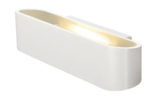 SLV 151411 Wandleuchte OSSA QT-DE12, oval, up/down, max. 120 W | weiß | 30 cm