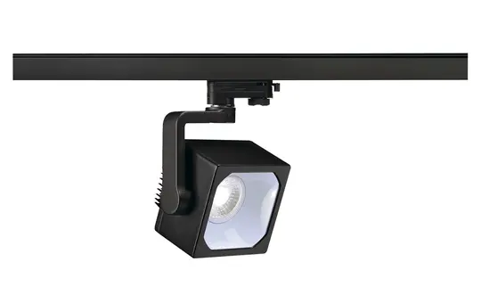 SLV 152780 LED-Spot für Hochvolt-Stromschiene 3~ EURO CUBE 4000 K, 60°, inkl. 3-phasen Adapter | schwarz