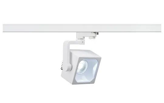 SLV 152781 LED-Spot für Hochvolt-Stromschiene 3~ EURO CUBE 4000 K, 60°, inkl. 3-phasen Adapter | weiß
