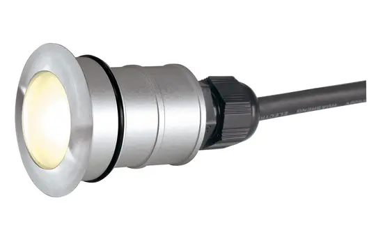 SLV 228332 Outdoor LED-Bodeneinbauleuchte POWER TRAIL-LITE 3000K, IP67, rund | edelstahl