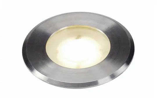 SLV 228412 Outdoor LED-Bodeneinbauleuchte DASAR FLAT 80 3000K, IP67, rund, 3,5 W | edelstahl