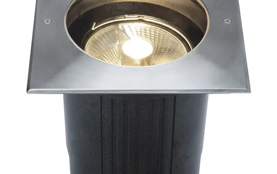 SLV 229234 Outdoor Bodeneinbauleuchte DASAR 215 QPAR111, IP67, eckig, max. 75 W | edelstahl