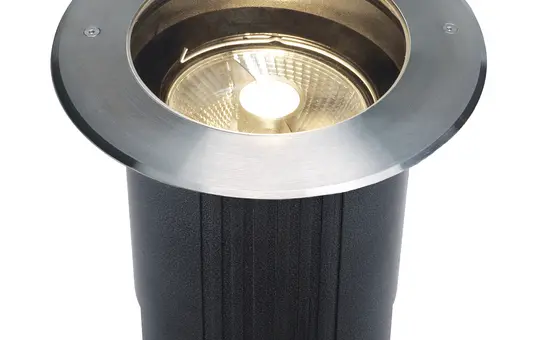 SLV 229230 Outdoor Bodeneinbauleuchte DASAR 215 QPAR111, IP67, rund, max. 75 W | edelstahl