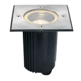 SLV 229324 Outdoor Bodeneinbaustrahler DASAR 115 QPAR51, IP67, eckig, max. 35 W | edelstahl