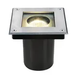 SLV 229374 Outdoor Bodeneinbauleuchte DASAR 70 QPAR51, IP67, eckig, max. 35 W | edelstahl