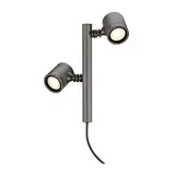 SLV 233185 Outdoor Spießleuchte MYRA SPOT 2-fach, LED GU10 51 mm, IP44, 18 W | anthrazit