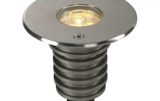 SLV 233520 Outdoor LED-Bodeneinbauleuchte DASAR 920 HV, 3000K, IP67, rund, 230 V, 5,6 W | edelstahl