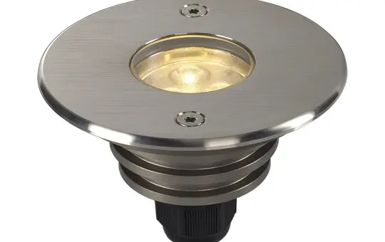 SLV 233500 Outdoor LED-Bodeneinbauleuchte DASAR 920 LV, 3000K, IP67, rund, 12-25 V, 5,6 W | edelstahl