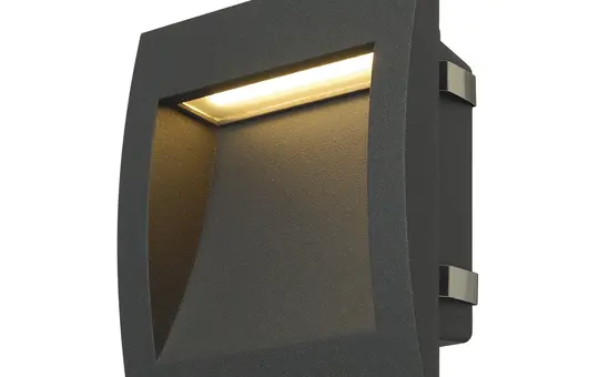 SLV 233615 Outdoor LED-Wandeinbauleuchte DOWNUNDER OUT 3000K | anthrazit | 14 x 14 cm