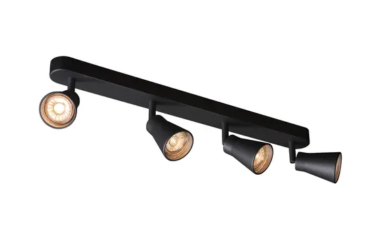 SLV 1000895 Indoor Wand- und Deckenaufbauleuchte AVO 4-fach, QPAR51, max. 50 W | schwarz