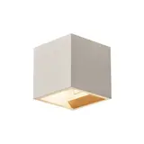 SLV 1000910 Wandleuchte SOLID CUBE QT14, max. 25 W | grau