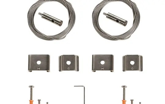 SLV 1002845 S-TRACK Drahtseilabhängung zweier Set | 5 m