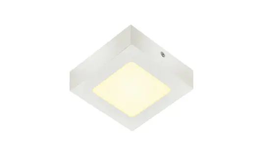 SLV 1003017 LED-Wand- und Deckenaufbauleuchte SENSER eckig, 3000K | weiß | ⌀ 12 cm