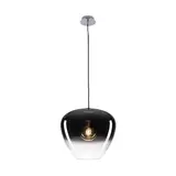 SLV 1003444 Indoor Pendelleuchte PANTILO CONVEX E27, max. 40 W, Pendellänge 150 cm | chrom | ⌀ 40 cm