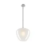 SLV 1007878 Indoor Pendelleuchte PANTILO CONVEX E27, max. 40 W, Pendellänge 150 cm | weiß | ⌀ 40 cm